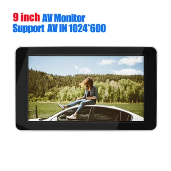 1024 * 600 с HD-AV радио-монитор за автомобилния радиоплеера 9-инчов TFT цифров LCD екран Кола на облегалката за глава Плейър Сензорен монитор Без DVD