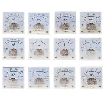 12 Вида Аналогов Амперметър, измерване на ток, измерване на 2,5 Точността за автоматично измерване на веригата, тестер 45x45 mm, надежден