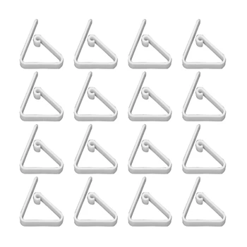 16 бр./компл. пластмасови Бели прозрачни щипки за покривки за събития на открито G6KA