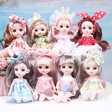 17 см Кукли 1/8 BJD Кукла Принцеса Обличане Boneca Детски Играчки с 13 Ставите Кукли за Момичетата Кукли с няколко стави Детски Подаръци за Рожден Ден