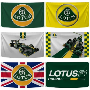 2 × 3 метра 3 × 5 метра Флаг Lotuss, Банер за състезателен автомобил с дигитален Печат, Гобеленовый Завеса За Декор