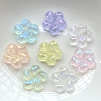 20pcs19mm цветни кристални кристали с равна задна част, украса за албуми с цветя, аксесоари за заколок за коса