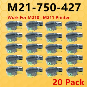 20PK Новата версия на касети с чиповой етикет на ЛЕНТА M21-750-427, Подходящи за етикетиране на принтери Брейди M210, M211 19,1 mm * на 4.27 м
