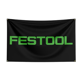 3x5 фута Festools Флаг Инструменти с принтом от полиестер Банер за вашия интериор, интериор на хартата, банер за украса на хартата