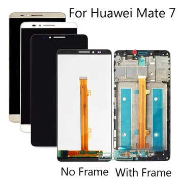 6,0 см за Huawei Ascend Mate 7 Mate7 MT7 LCD дисплей + тъч екран, цифров преобразувател В събирането, смяна на рамката