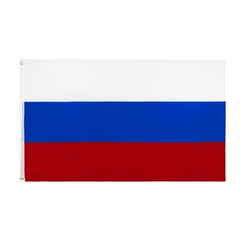 90x150 см Бял Син Червен federation Bg Флаг на Русия За Украса