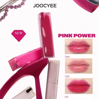 Joocyee Glazed Rouge Upgrade Серия Crystal Pink Frozen Powder Хидратиращ стъклена пръчка За Грим Устни червило, Устойчиви