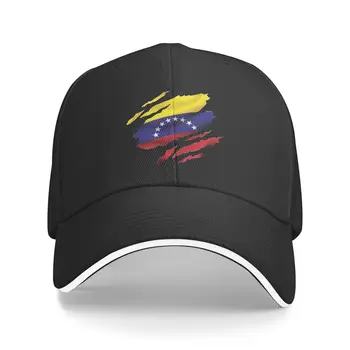 Бейзболни шапки с Разкъсва Флага на Венецуела, Ежедневни Венецуела Шапки-сандвичи, Регулируем Солнцезащитная Шапка в стил Унисекс открито