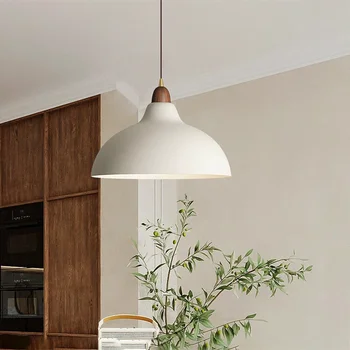 Висящи лампи в скандинавски стил, модерна индустриална подвесная лампа E27, вътрешно осветление, трапезария, кухня Декор, Черно, бяло окачен лампа
