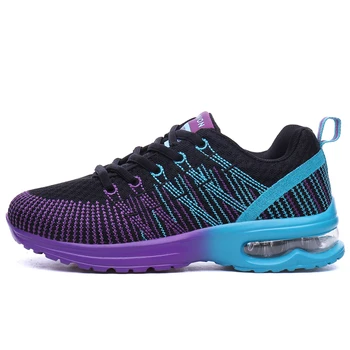 Дамски обувки; градинска дишаща модерни обувки за бягане; маратонки за фитнес; многоцветни маратонки на въздушна възглавница; дамски маратонки