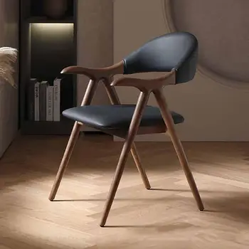 Дървени Компютърни Дизайнерски Трапезни Столове Nordic Room Офис стол за почивка, Столове за кафенета, Дизайнерски мебели Eetstoelen XY50DC