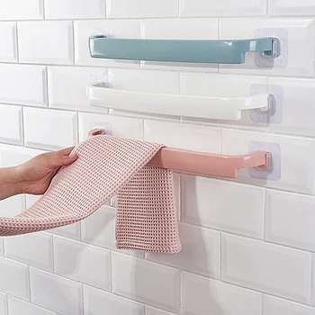 Закачалка за кърпи Стенни Кухненски принадлежности 44,5 * 3,5 см, Закачалка за кърпи, задвижваната шкаф за съхранение в баня, шкаф за баня