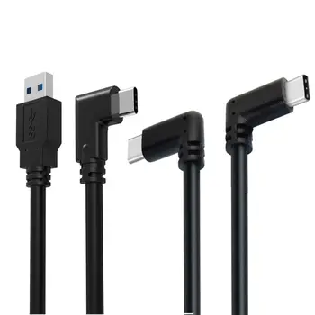 Кабел за бързо зареждане на L-образни C USB кабел за камера за виртуална реалност Quest Стабилни кабели за предаване на данни Директен доставка
