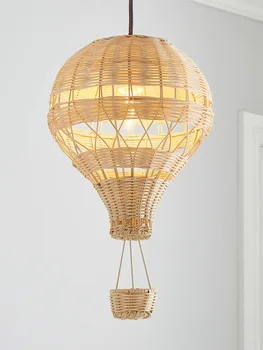 Креативен Окачен лампа балон от ратан, Хол, Спалня, Украса на дома, Ресторант, Магазин, Прости тела с ръчно изработени