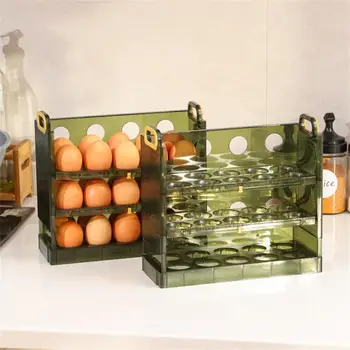 Кутии за яйца В хладилника, Обръщане на Тавата За Съхранение на яйца, Странична Задвижваната Битови хладилник, Рафтове за съхранение на Пресни Кухненски принадлежности