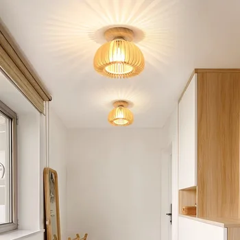 Лампа във формата на тиква, тавана лампа, модерен минималистичен лампа за гардероб, коридор, тераси, домакински японски лампа