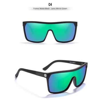 Марка KDEAM Поляризирани Слънчеви очила Мъжки Спортни Слънчеви очила Дамски Големи Огледални лещи Колоездене, туризъм Метални Панти Супер Качество