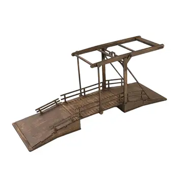 Модел Дървен мост 1: 72 4D, Самосборная строителна пъзел в Европейски стил, за декорация, Образователна играчка за децата, подарък за възрастни