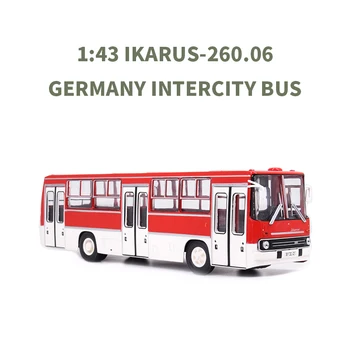 Модел Метален автобуси Ikarus 260.06 в мащаб 1:43 Червено/Бяло За Колекции, Оригинални Градски автобус N35174, Лят под налягане в Германската Демократична Република