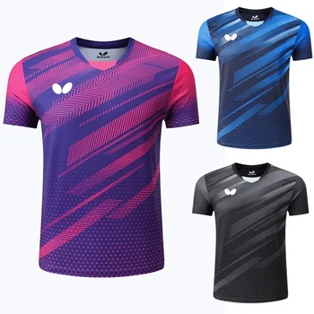 Мъжки Ризи за мъже, бързо съхнещи тениски, форма за бадминтон, Дрехи за тенис на маса, тениски с принтом за момчета, дишащи спортни материал
