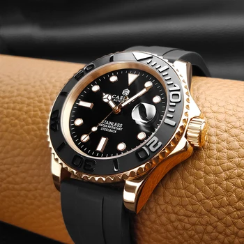 Най-добрата марка Rox 10Bar, водоустойчиви часовници за мъже, механични часовници самостоятелно ликвидация, Автоматични мъжки часовници, луксозни часовници с хронограф