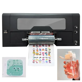 Най-продаваният UV-DTF принтер формат А3, UV-преводна стикер, АБ Фолио, Акрилни чаши за етикети, Бутилирана Стъкло, Метална UV-печатна машина