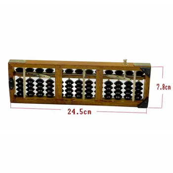 Напълно Нова Дървената Рамка е Класически Древен Калкулатор Abacus Соробан Пластмасова Играчка от Мъниста Развива Математически Интелект на детето Abacus