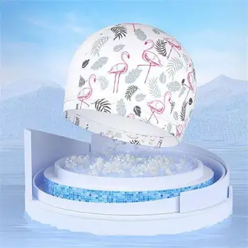 Не душная и по-дишаща Детска шапка за гмуркане, мультяшная еластичната шапка за плуване, спортна тъканно шапка за плуване
