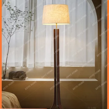 Нов Лампиона от масивно дърво в китайски стил, Ретро Вертикални лампа за дневна и една чаена на вила на хотела