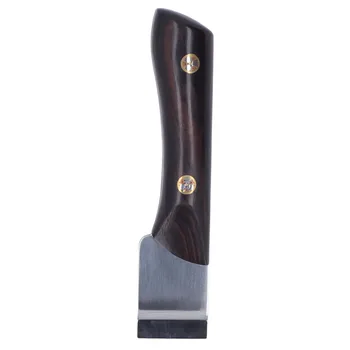 Нож за кожевенных изделия Нож за рязане на кожа с дръжка от сандалово дърво за кожевенных изделия със собствените си ръце