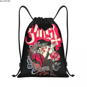 Обичай Призрачен Хелоуин Реколта Имперски чанти на съвсем малък за пазаруване, Раници за Йога, Мъжки И Дамски рок-група, Спортна чанта за фитнес зала