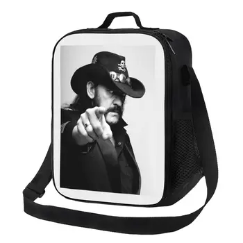 Ретро-рок певица Lemmys, изолирано чанта за обяд за работа, училище, Водоустойчив охладител, Термален Обяд-бокс За жени И деца