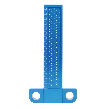 Синя лека дървена измервателна линийка за инструмента за маркиране на Т-образни тип от алуминиева сплав