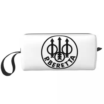 Сладък Военен Пистолет с Логото на Berettaes, Пътна Чанта за тоалетни принадлежности за Жени, Козметичен Органайзер за грим, комплект за съхранение на козметиката