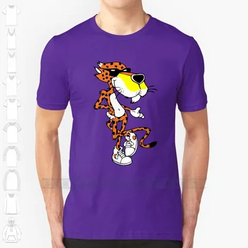 Тениска с фен на Chester Cheetos Cheetah Чипове Flippo с принтом по поръчка за мъже И жени, Памучен Нова готина тениска Голям размер