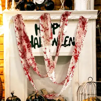 Украса за Хелоуин Призрачен декор за Хелоуин Марлевая обогатяване с изкуствена кръв, подпори за обитаван от духове къща за оформления на места за провеждане на партита