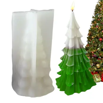 Форма от смола Коледната Елха 3D Коледен Декор Форма за Свещи Мультистильная Коледна серия Силиконова Форма за Свещи За декор на масата САМ Art