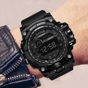 2023 Нови Модни Мъжки Часовник С електронен Дисплей, Луксозни Мъжки Цифрови Led Часовник с Дата, Спортни Мъжки Електронни Часовници На Открито Relojes