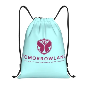 Tomorrowland Раница на съвсем малък Женски Мъжки Спортен Раница За Фитнес Сгъваем Белгийски Фестивал за електронна денс музика, чанта за тренировки