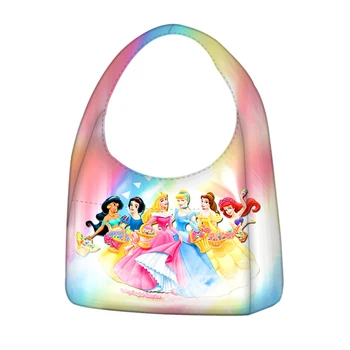 Дамски Ежедневни чанти Disney Snow White Princess, Преносима чанта за пазаруване, чанта-тоут, торби за Многократна употреба на рамото