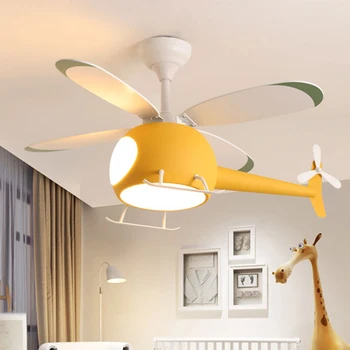 Детски вентилатор на тавана TEMAR, лампа в Скандинавски стил, Персонализирано Творчески led лампа за ресторант, спалня, кабинет с вентилатор на тавана