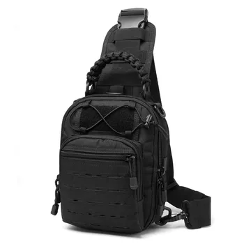 Многофункционална светоотражающая нагрудная чанта, водоустойчив преносима нагрудная чанта за спорт на открито, мъжка чанта през рамо