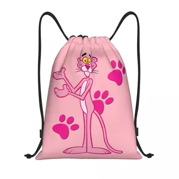 Обичай Раница на съвсем малък с изображение на главата на Розовите Пантери и Леопарди, Чанти за Мъже И Жени, Лека спортна раница за фитнес, чанти за тренировки