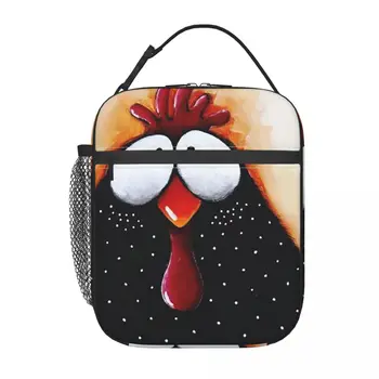 Училищна чанта за обяд с забавен цыплячьим личиком, Оксфорд чанта за обяд, за офис, пътуване, Къмпинг, термоохладитель, Обяд-бокс